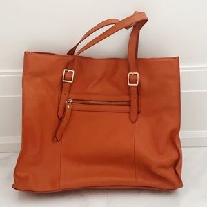Saks Fifth Avenue leather purse
